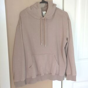 Tan hooded sweatshirt